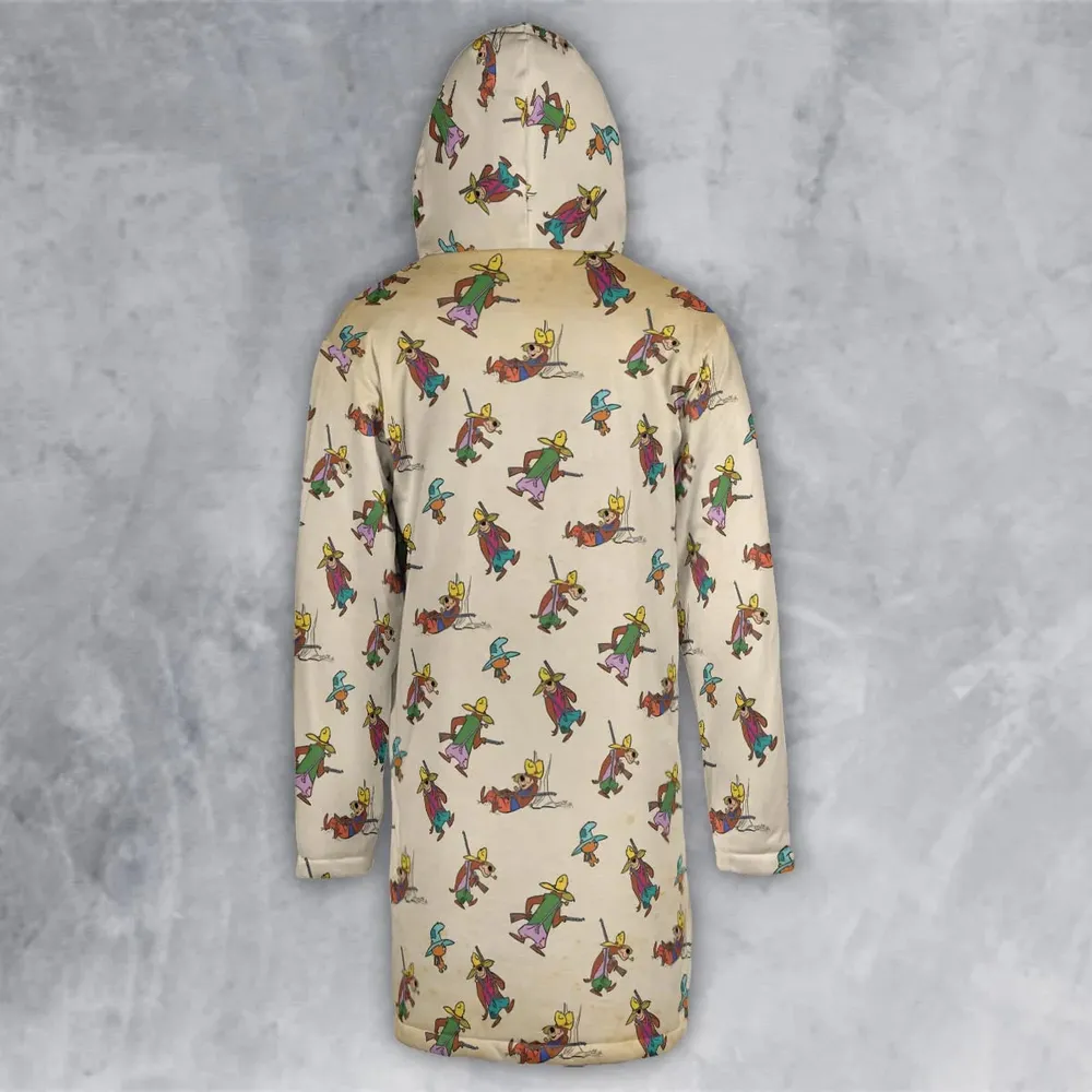 Hillbilly Cool Paw Rugg Hooded Cloak Coat - 3