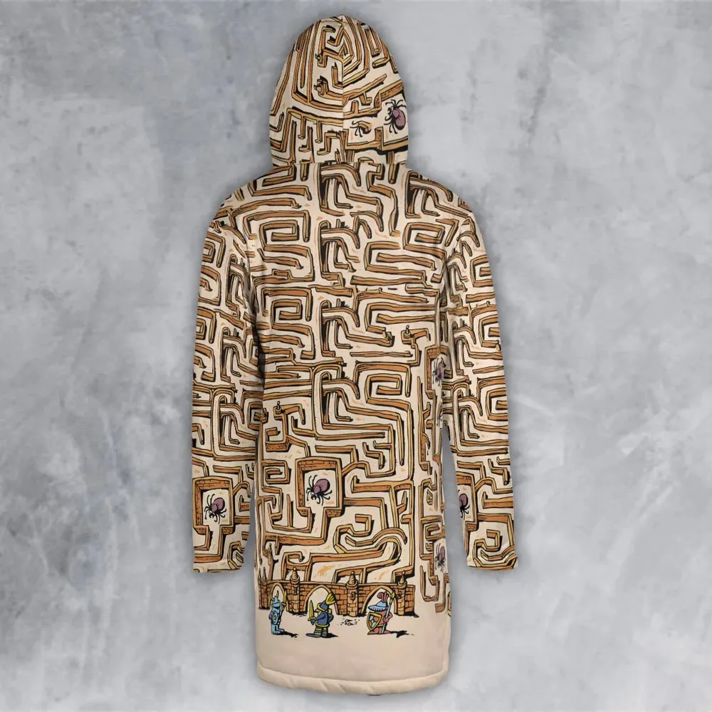Fantasy Drip Labyrinth Hooded Cloak Coat - 3