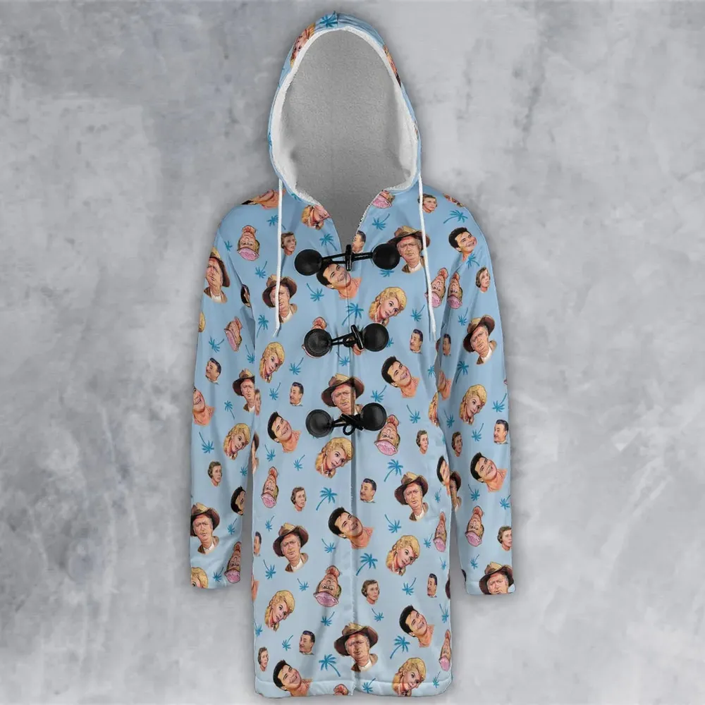Summer Vibe The Beverly Hillbillies Characters Hooded Cloak Coat - 2