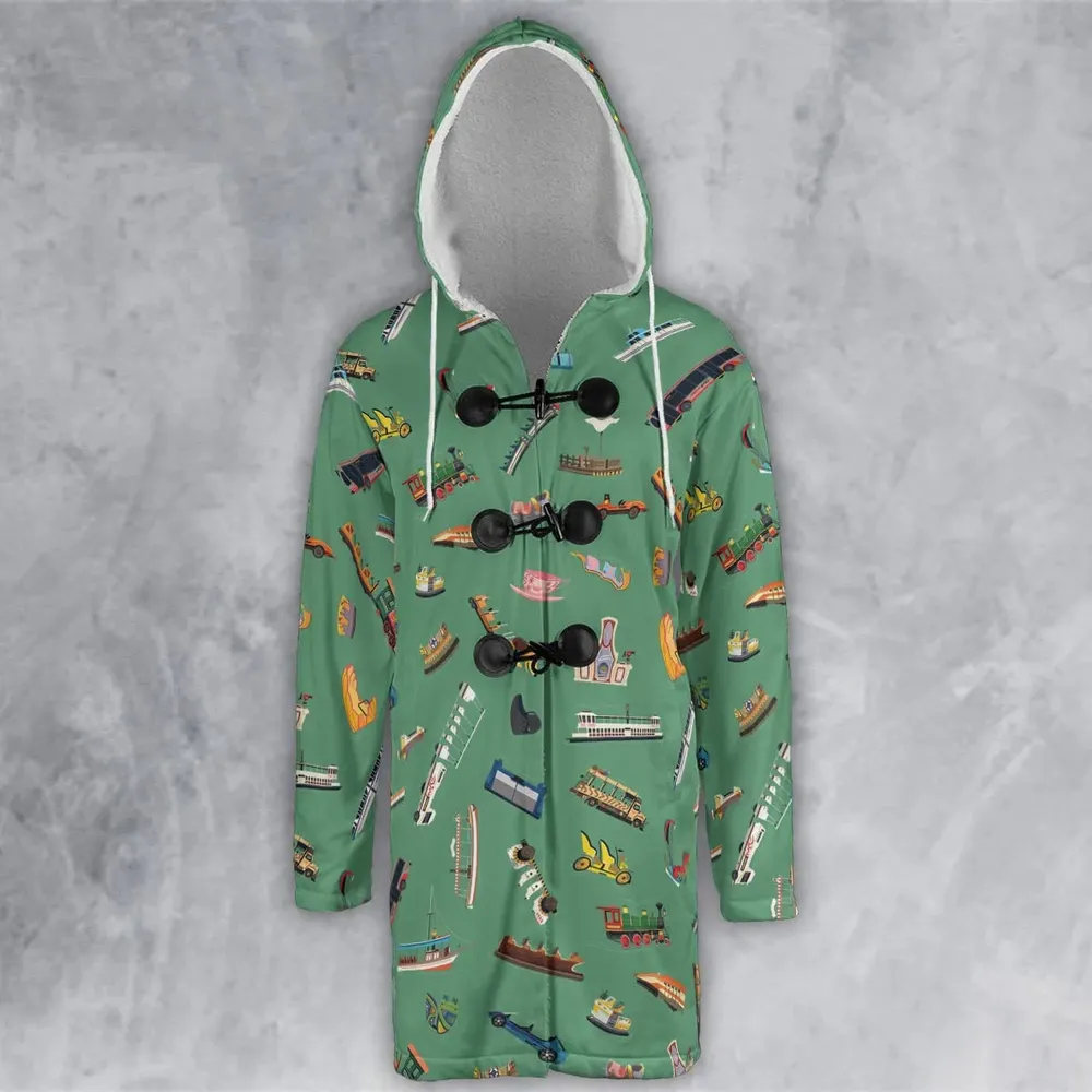 Ride The Vibe Hooded Cloak Coat - 2