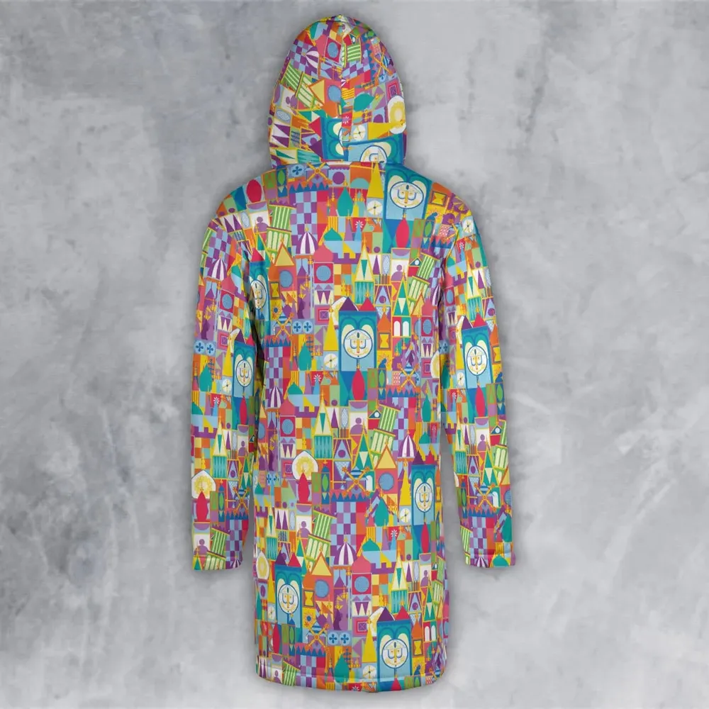 It's a Small World Hooded Cloak Coat - 3