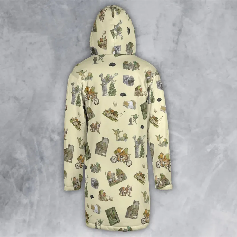 Frog and Toad Pattern Hooded Cloak Coat - 3