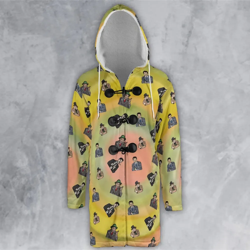 The Four Marx Brothers Hooded Cloak Coat - 2