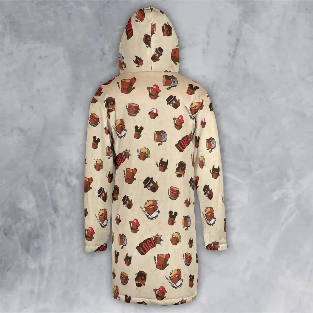 Pop Culture Characters Logs  Ren & Stimpy Hooded Cloak Coat - 3
