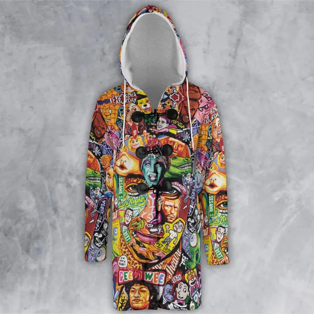 Scavenger Hunt Pee Wee Herman Hooded Cloak Coat - 2