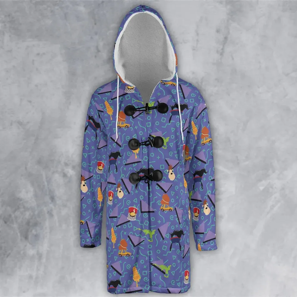 90's Styled Goofy Movie Hooded Cloak Coat - 2