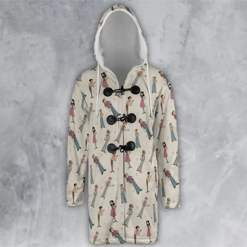 Seventies Vibes That '70s Show Hooded Cloak Coat - 2