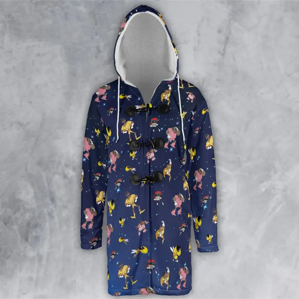 Brown Hornet characters Hooded Cloak Coat - 2