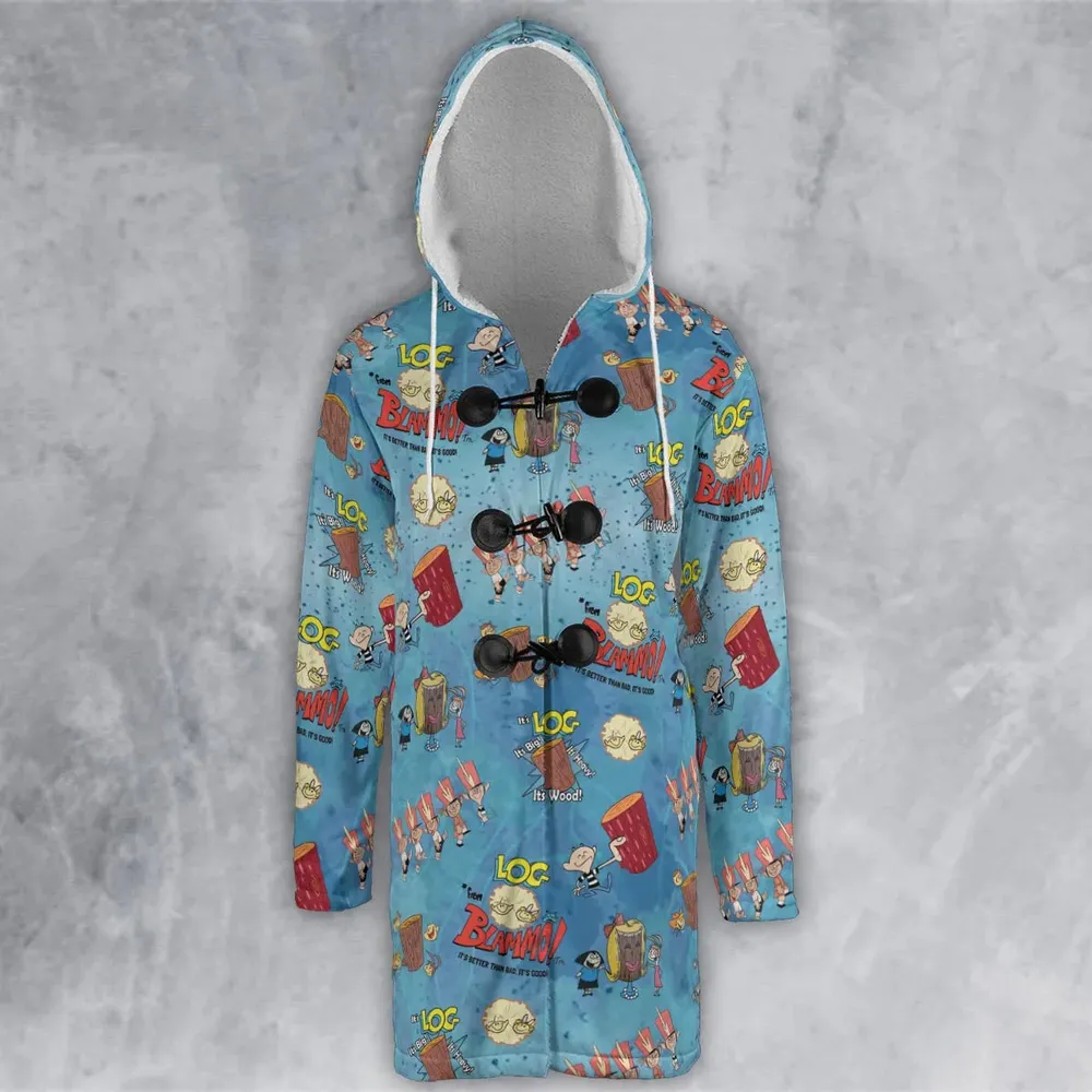 It's Log It's Big It's Heavy Hooded Cloak Coat - 2