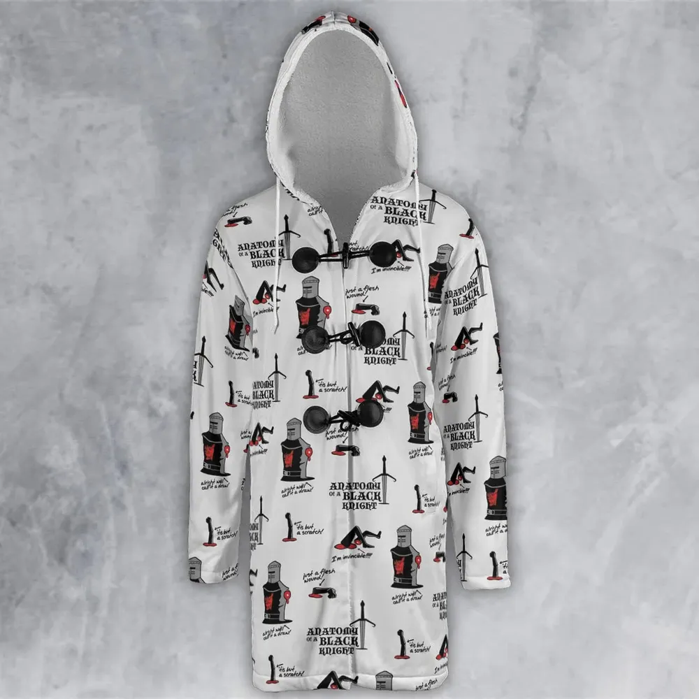 Tis but a scratch Black Knight Monty Python And The Holy Grail Hooded Cloak Coat - 2