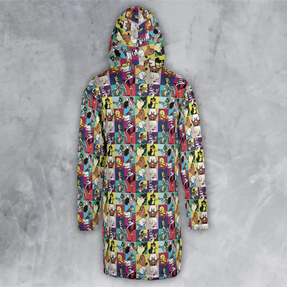 Saturday Morning Nostalgia Hooded Cloak Coat - 3