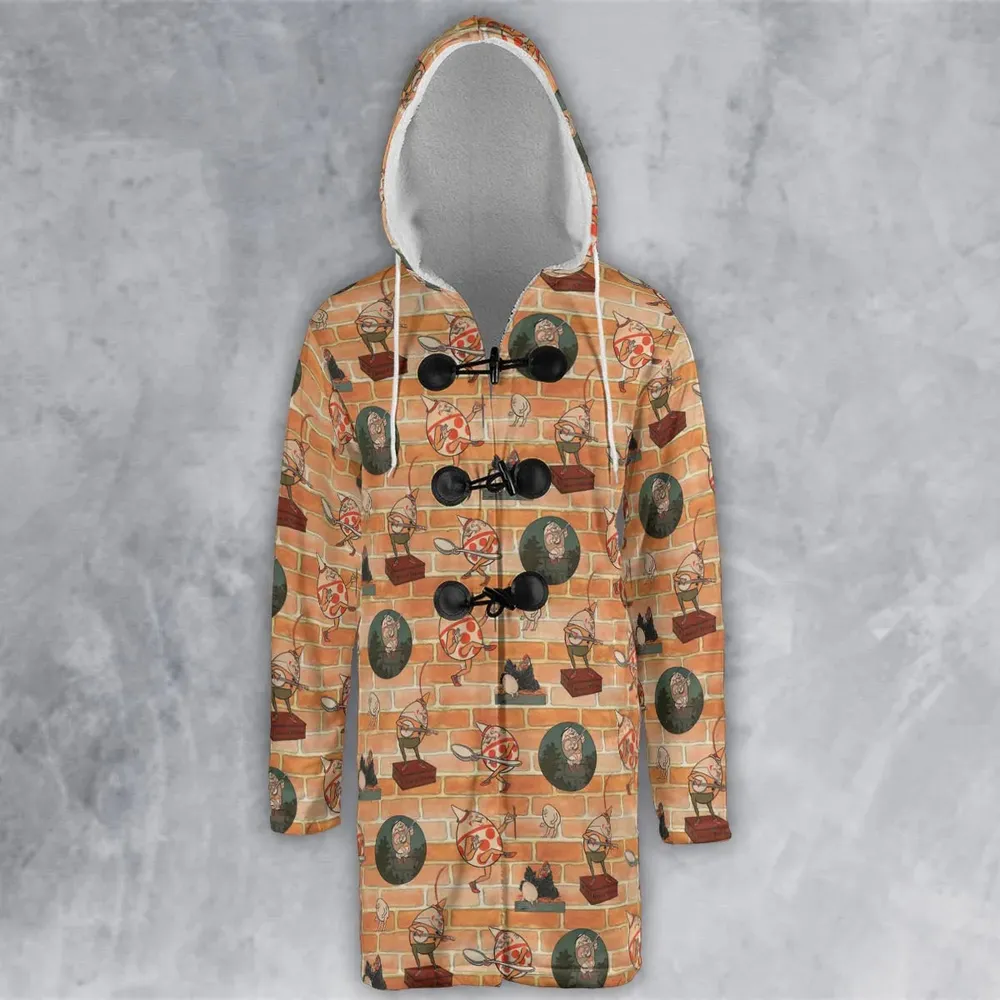 Retro Humpty Dumpty Hooded Cloak Coat - 2