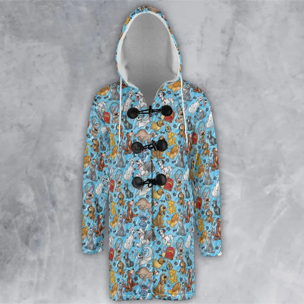 Animation Dogs Hooded Cloak Coat - 2