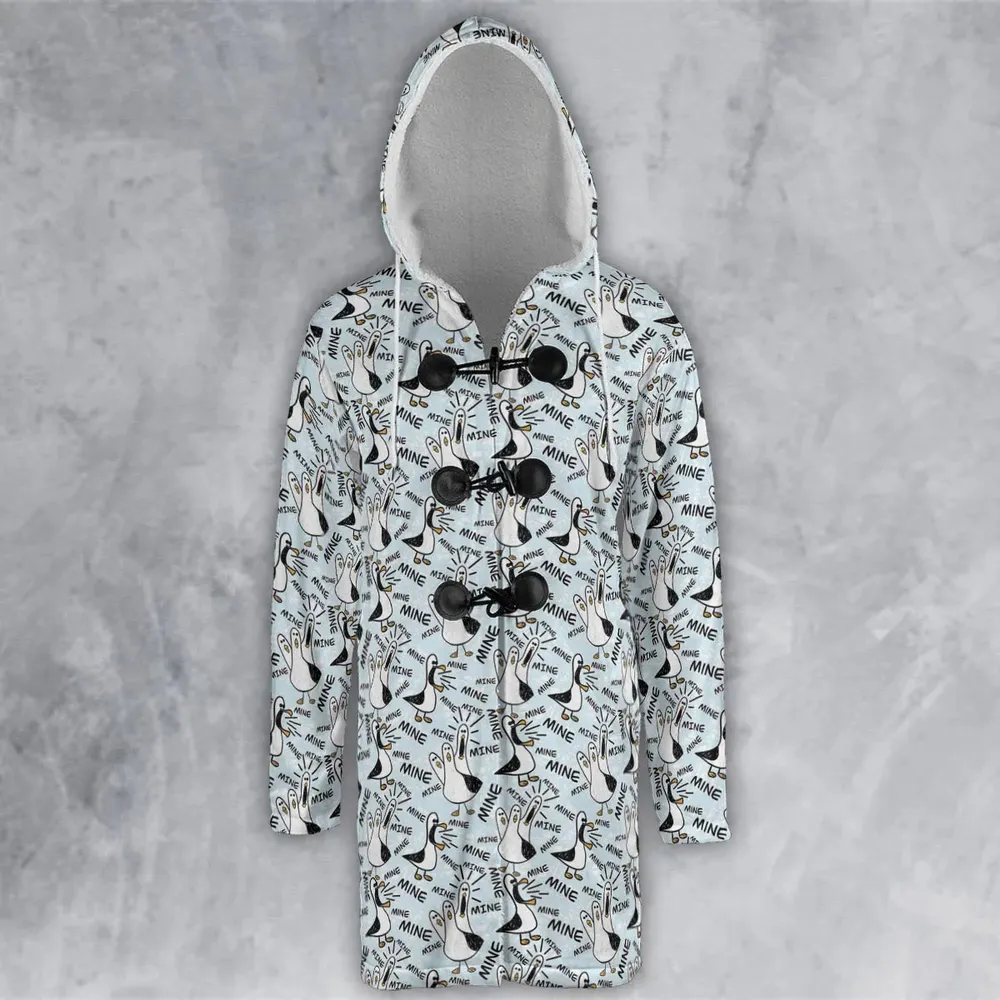 Mine Mine Mine Seagulls Hooded Cloak Coat - 2
