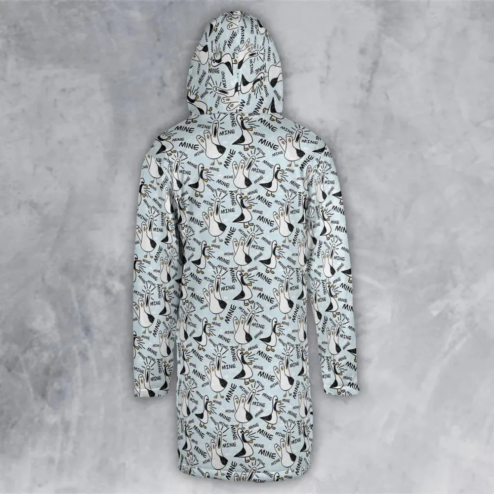 Mine Mine Mine Seagulls Hooded Cloak Coat - 3
