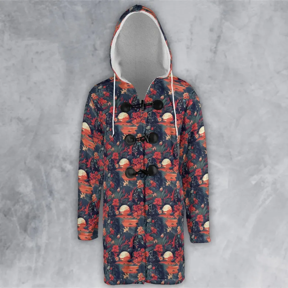 Dark Side of the Tropics Hooded Cloak Coat - 2