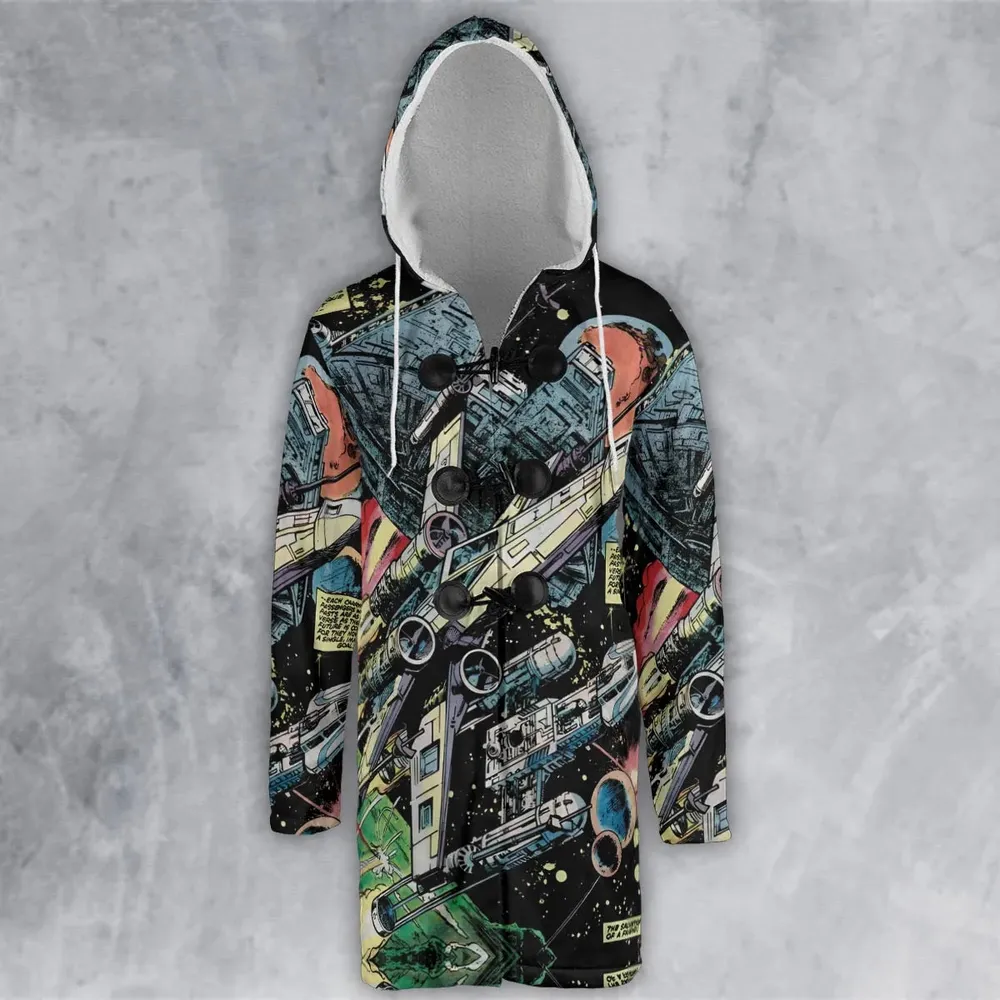Han Solo Spaceship Star Wars Hooded Cloak Coat - 2