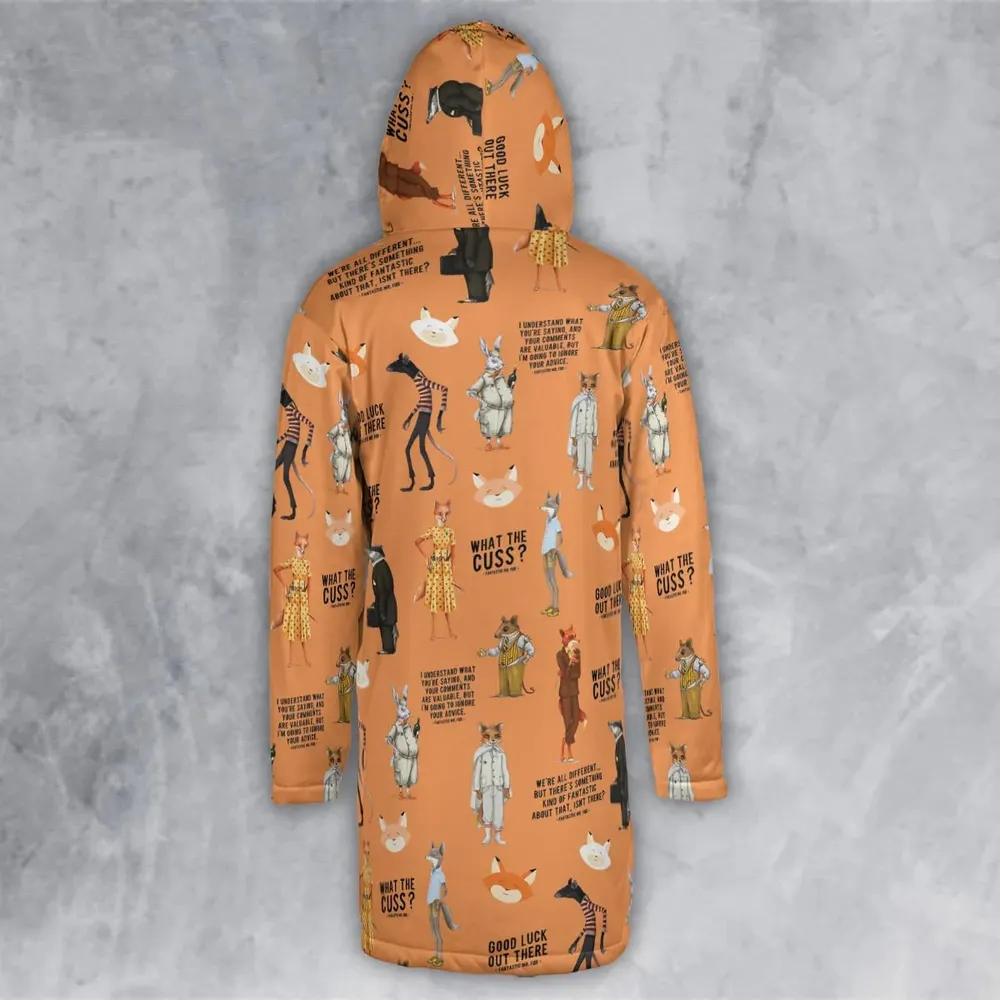 Cuss You Are Fantastic Mr. Fox Hooded Cloak Coat - 3