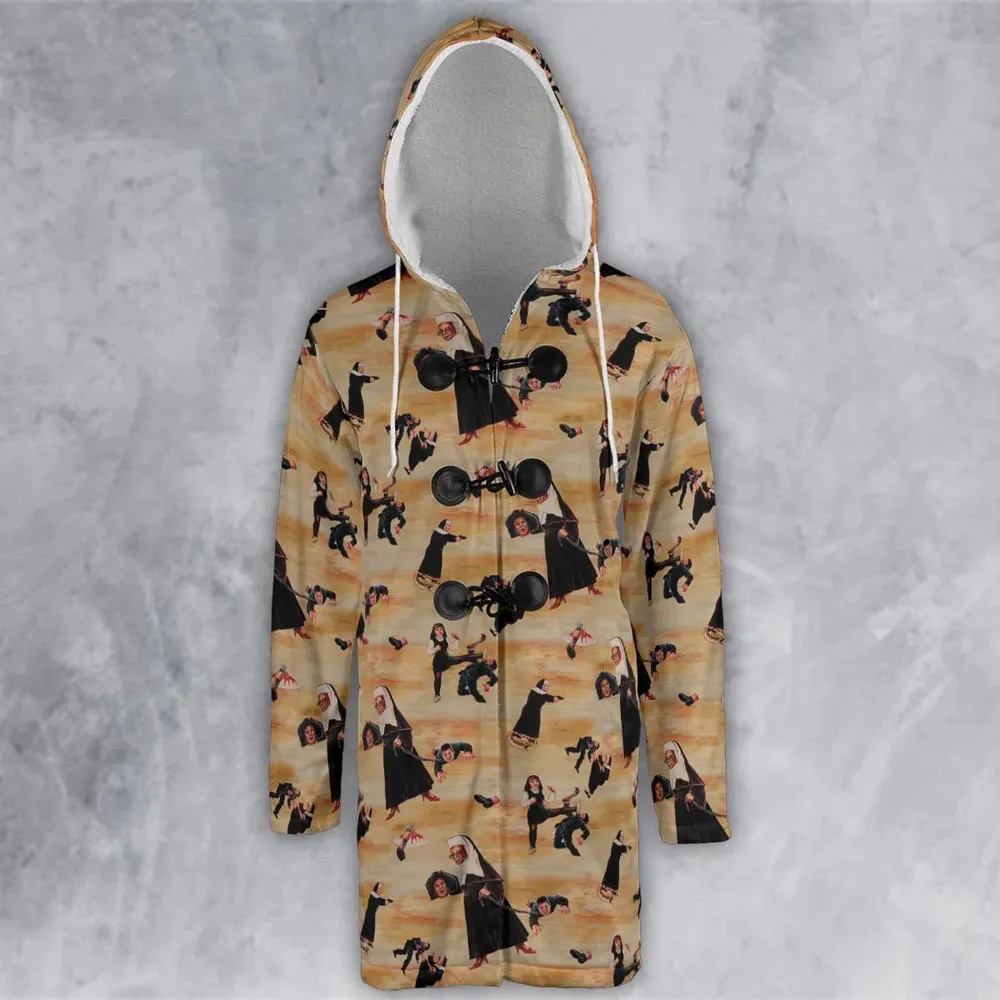 Bless You Sister Act Hooded Cloak Coat - 2