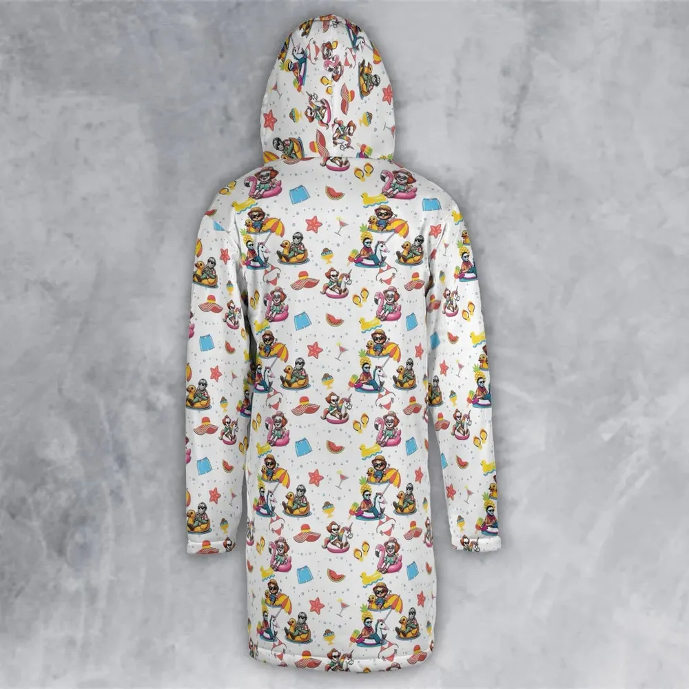Horror Beach Hooded Cloak Coat - 3