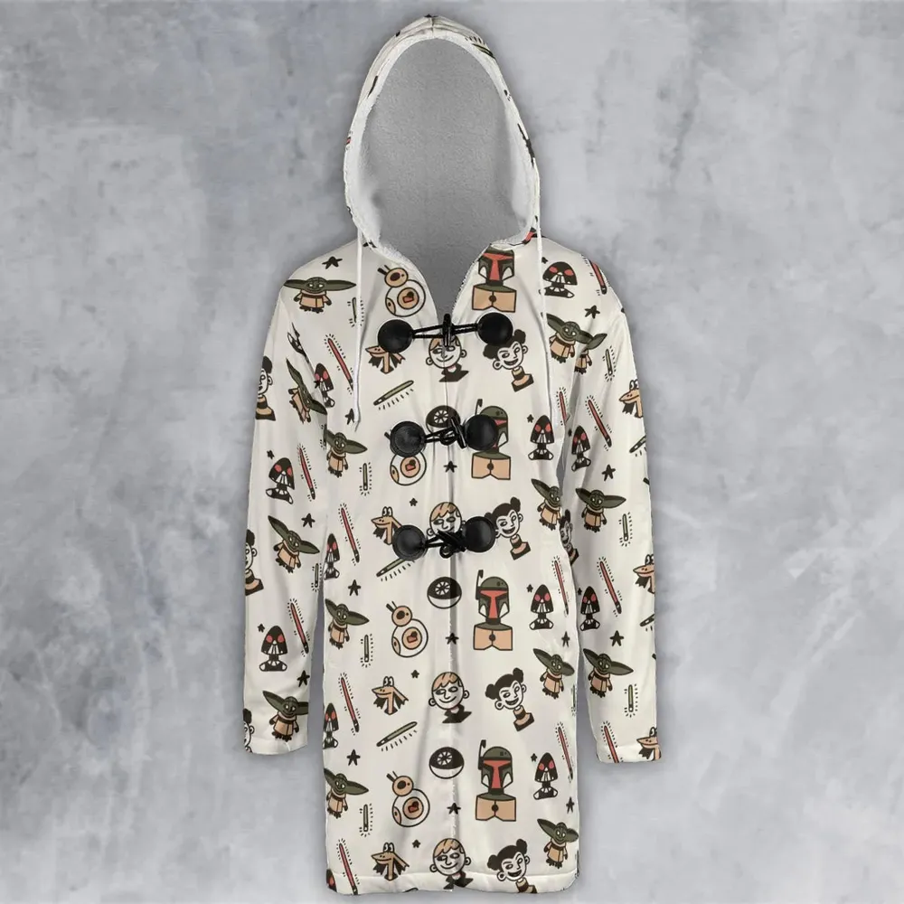 Retro Galaxy Star Wars Hooded Cloak Coat - 2