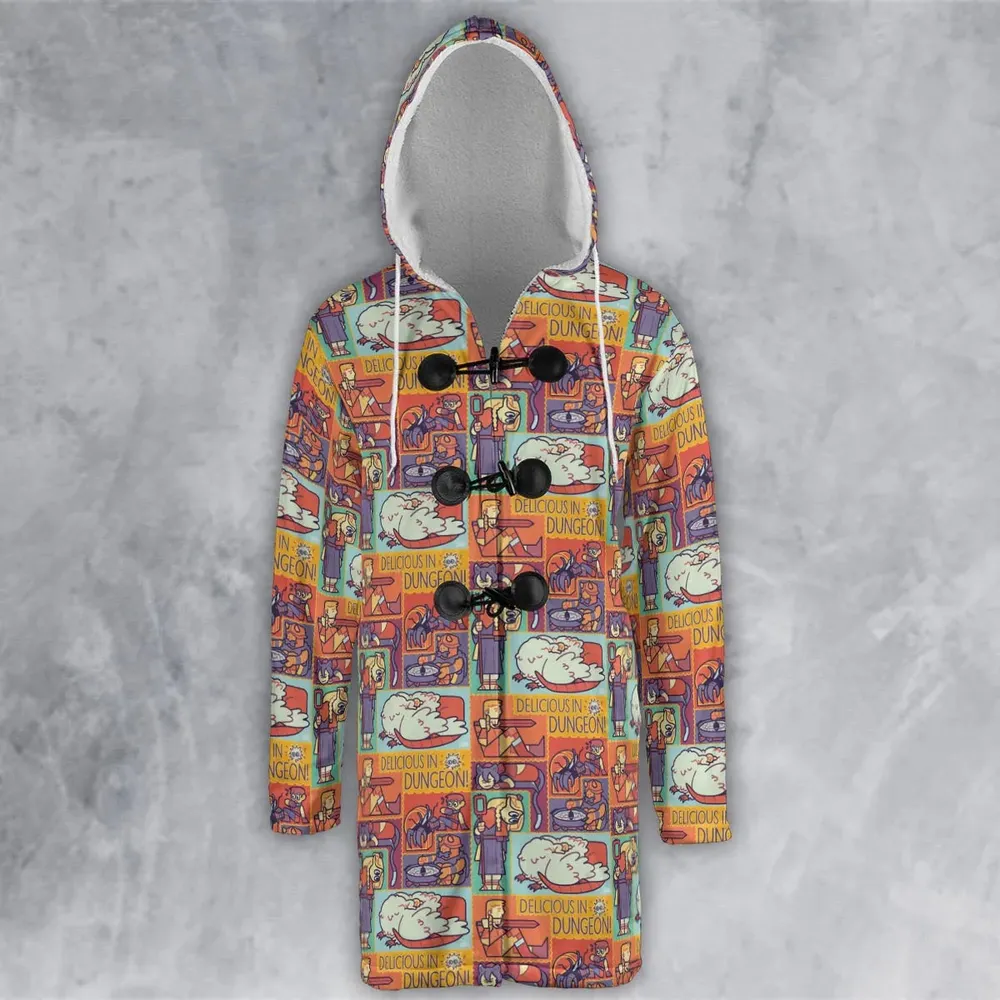 Delicious In Dungeon Hooded Cloak Coat - 2