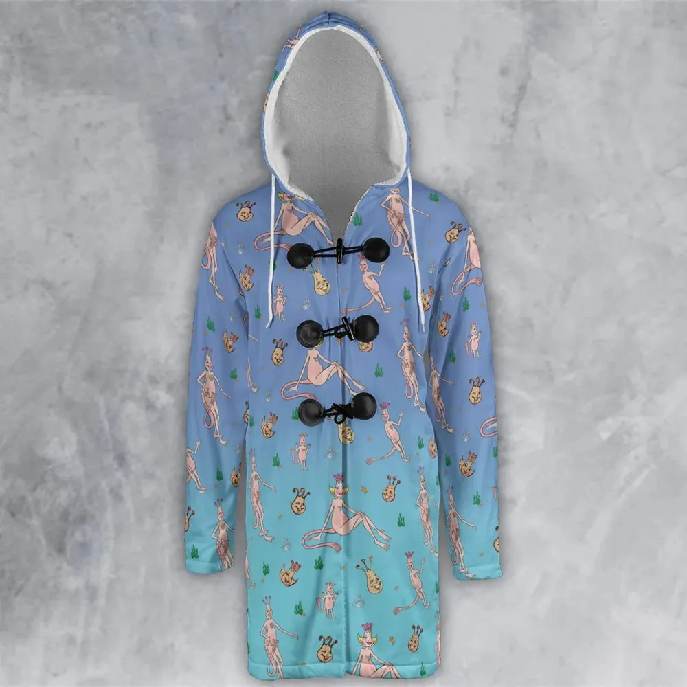 Who You Callin' One-eyed Shrimp Sea-Monkeys Hooded Cloak Coat - 2