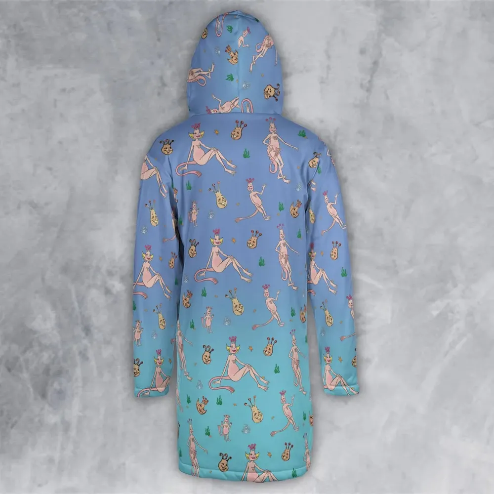 Who You Callin' One-eyed Shrimp Sea-Monkeys Hooded Cloak Coat - 3