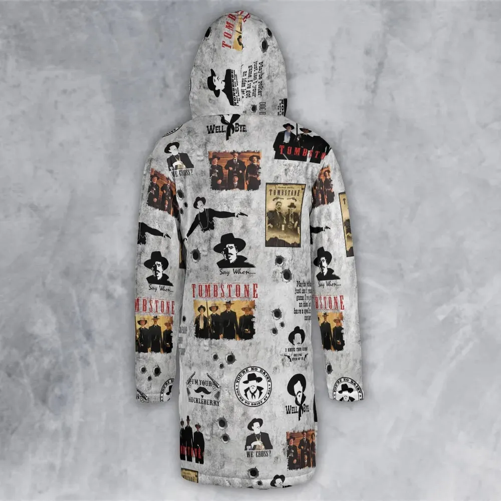 Classic Western Tombstone Hooded Cloak Coat - 3