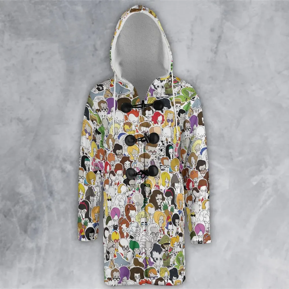 Roger the Alien American Dad Hooded Cloak Coat - 2