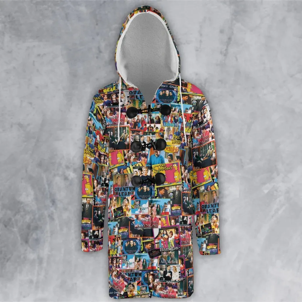 The 90s TV Shows Hooded Cloak Coat - 2
