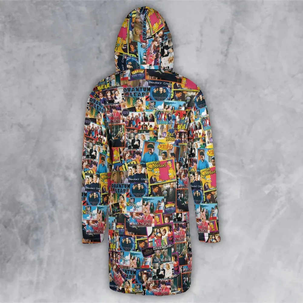 The 90s TV Shows Hooded Cloak Coat - 3