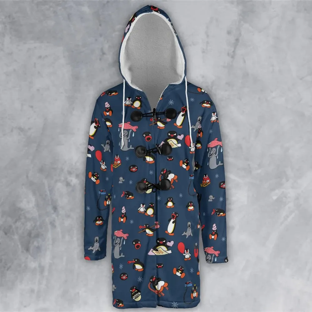 Noot Noot Pingu Hooded Cloak Coat - 2