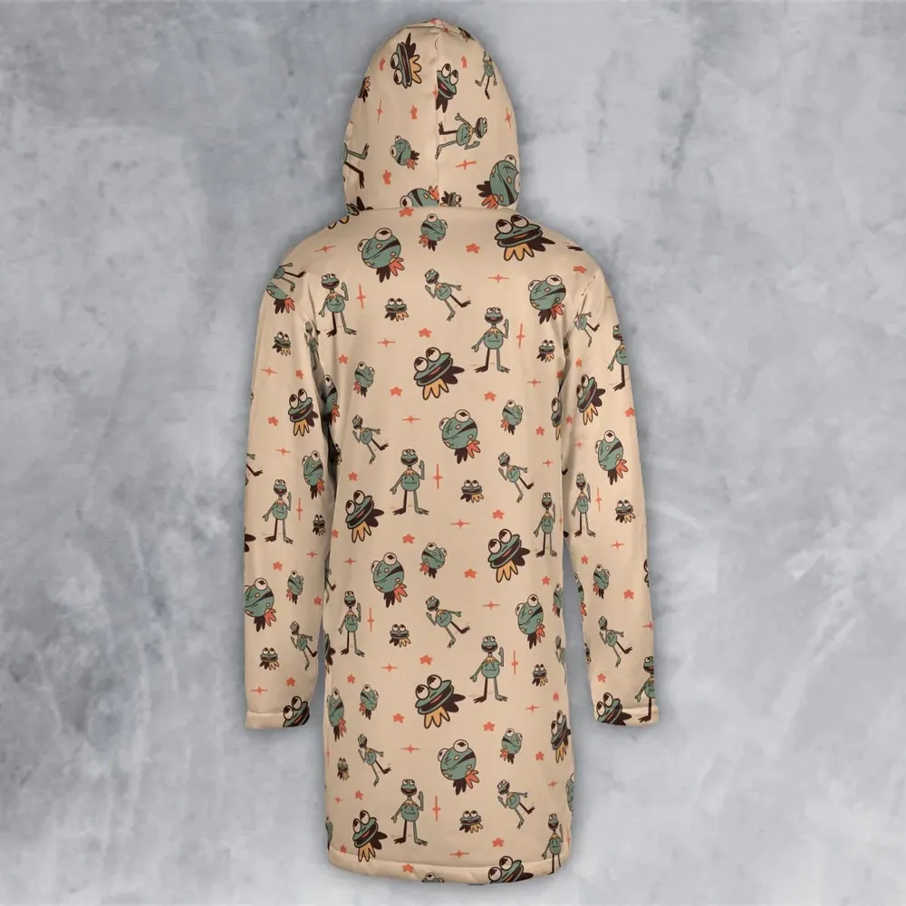 Kermit The Frog Doodles Hooded Cloak Coat - 3