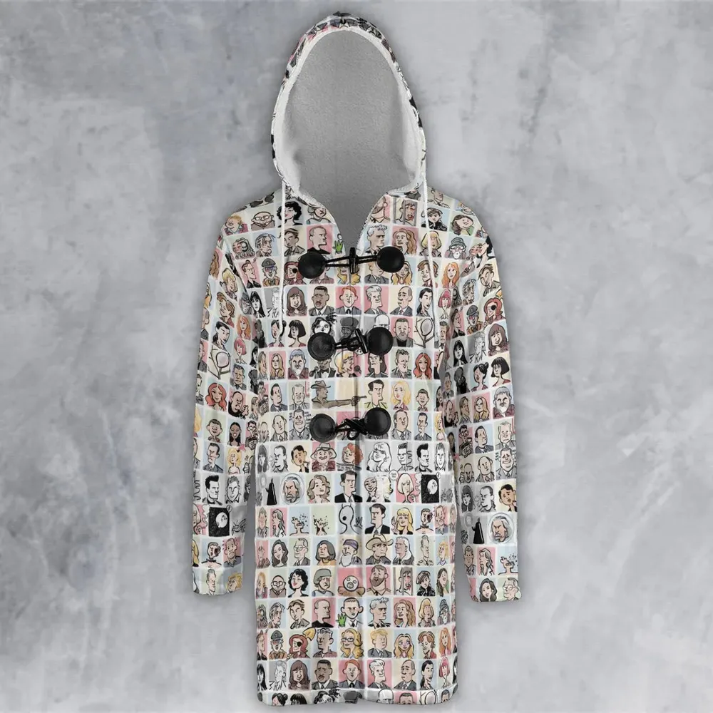 Many Faces of Twin Peaks Hooded Cloak Coat - 2