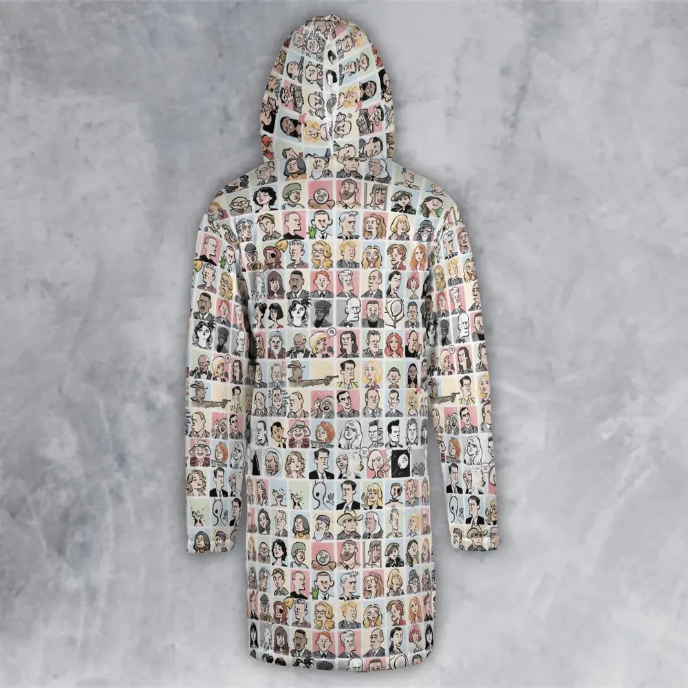 Many Faces of Twin Peaks Hooded Cloak Coat - 3