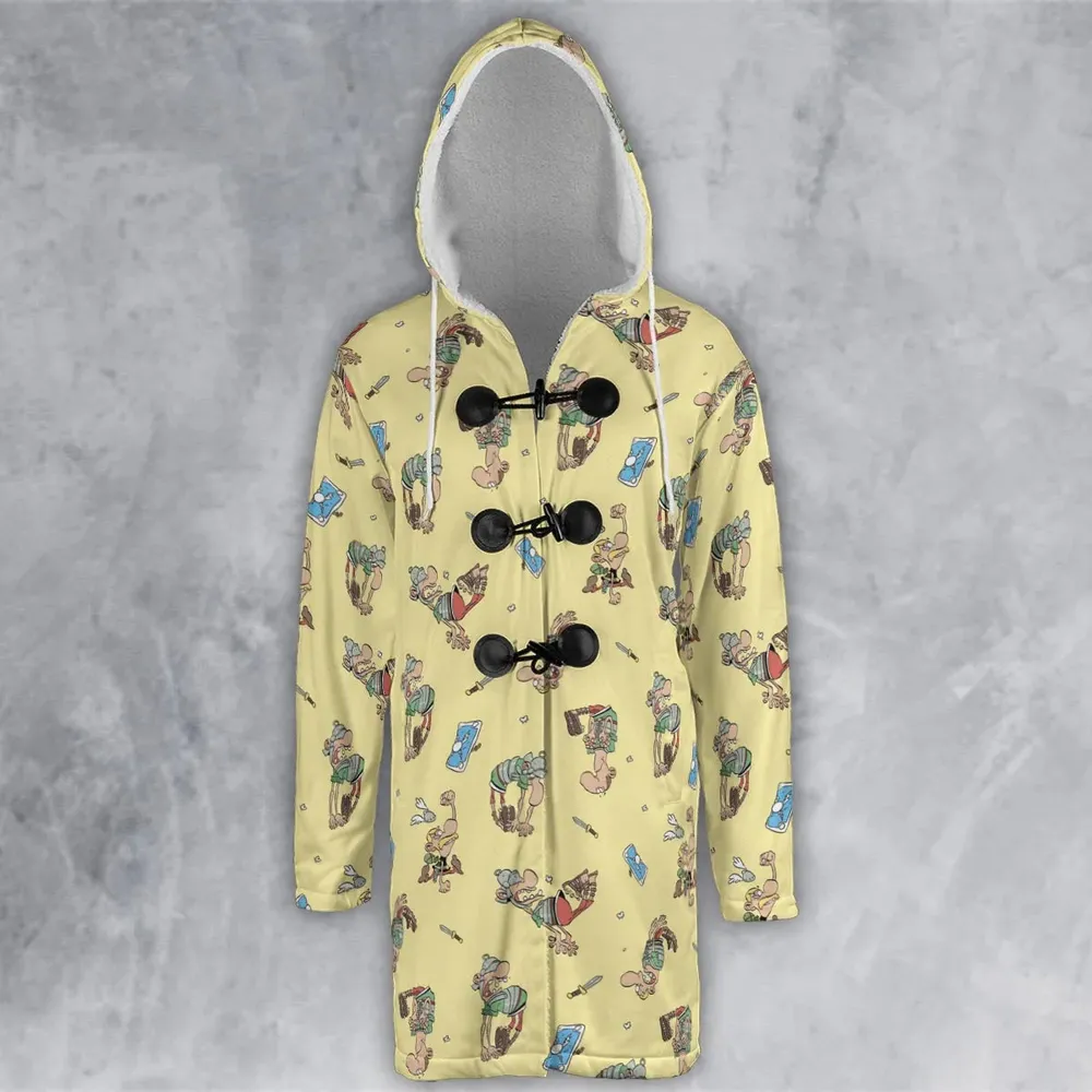 Gaulish Goodness Asterix Hooded Cloak Coat - 2