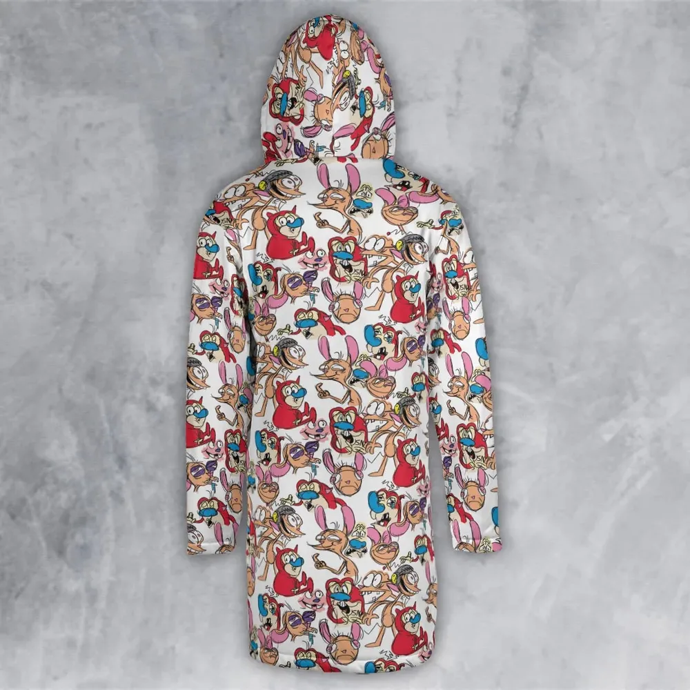 Insane Style The Ren and Stimpy Show Hooded Cloak Coat - 3