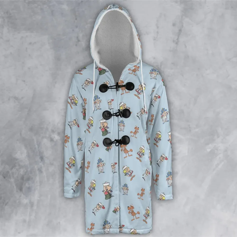 Vintage Crunch Cereal Hooded Cloak Coat - 2