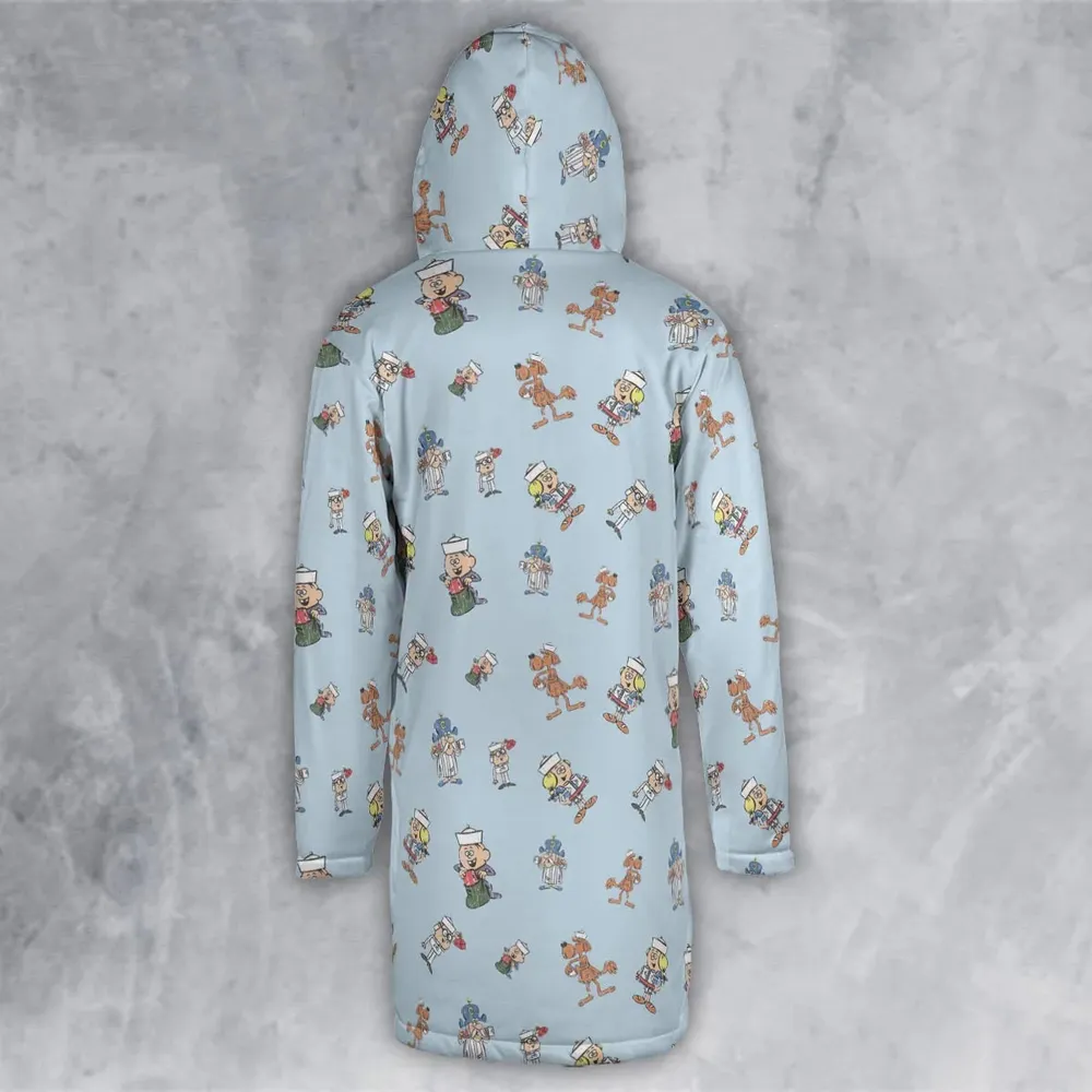 Vintage Crunch Cereal Hooded Cloak Coat - 3