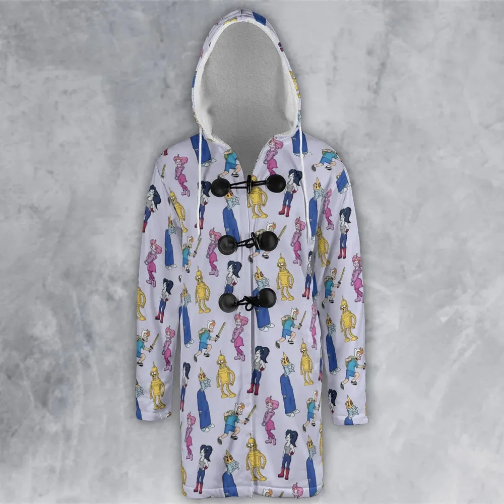 Future Time Futurama Adventure Time Mashup Hooded Cloak Coat - 2