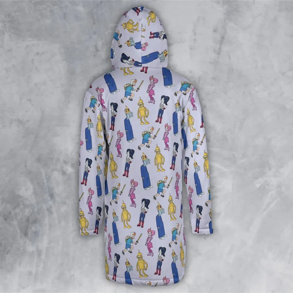 Future Time Futurama Adventure Time Mashup Hooded Cloak Coat - 3
