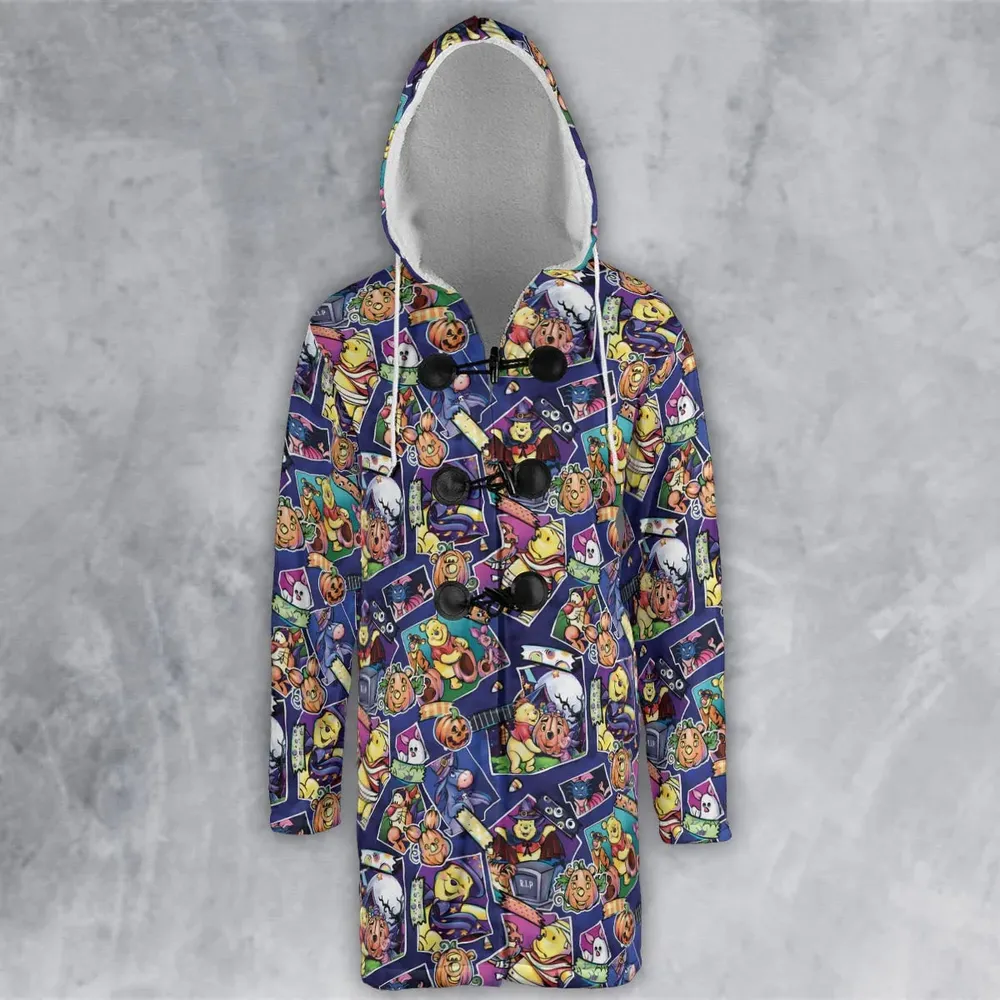 Pooh Bear Halloween Hooded Cloak Coat - 2