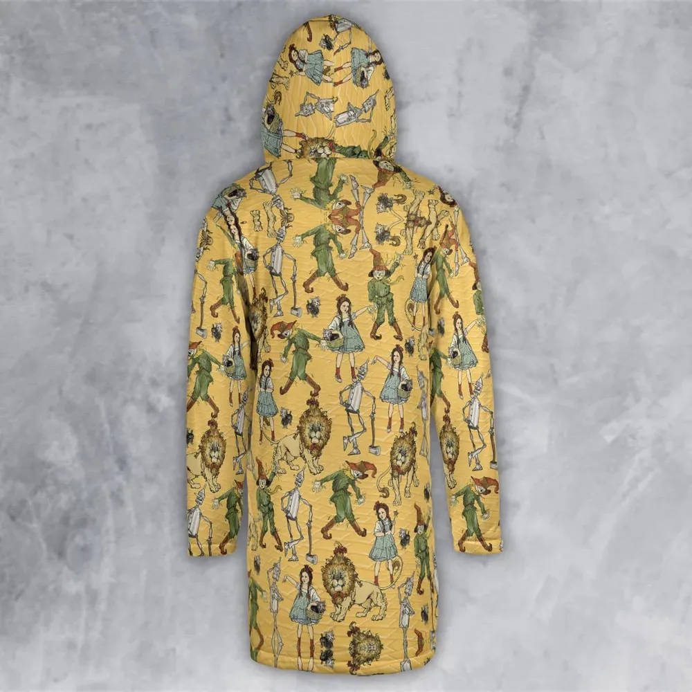 Magic Of Oz Characters Pattern Hooded Cloak Coat - 3