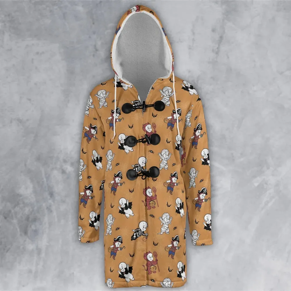 Casper Costume Fun Hooded Cloak Coat - 2