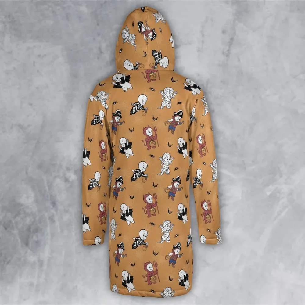 Casper Costume Fun Hooded Cloak Coat - 3
