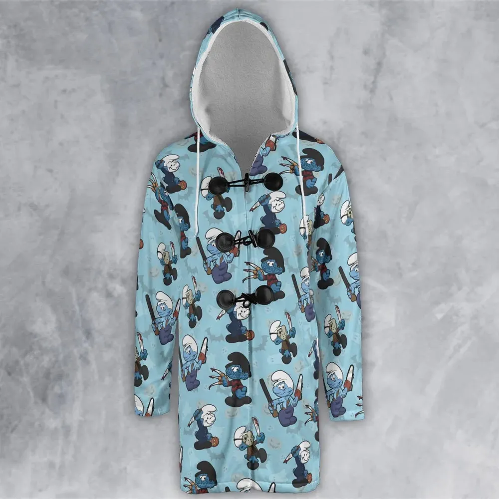 Horror Smurfs Hooded Cloak Coat - 2