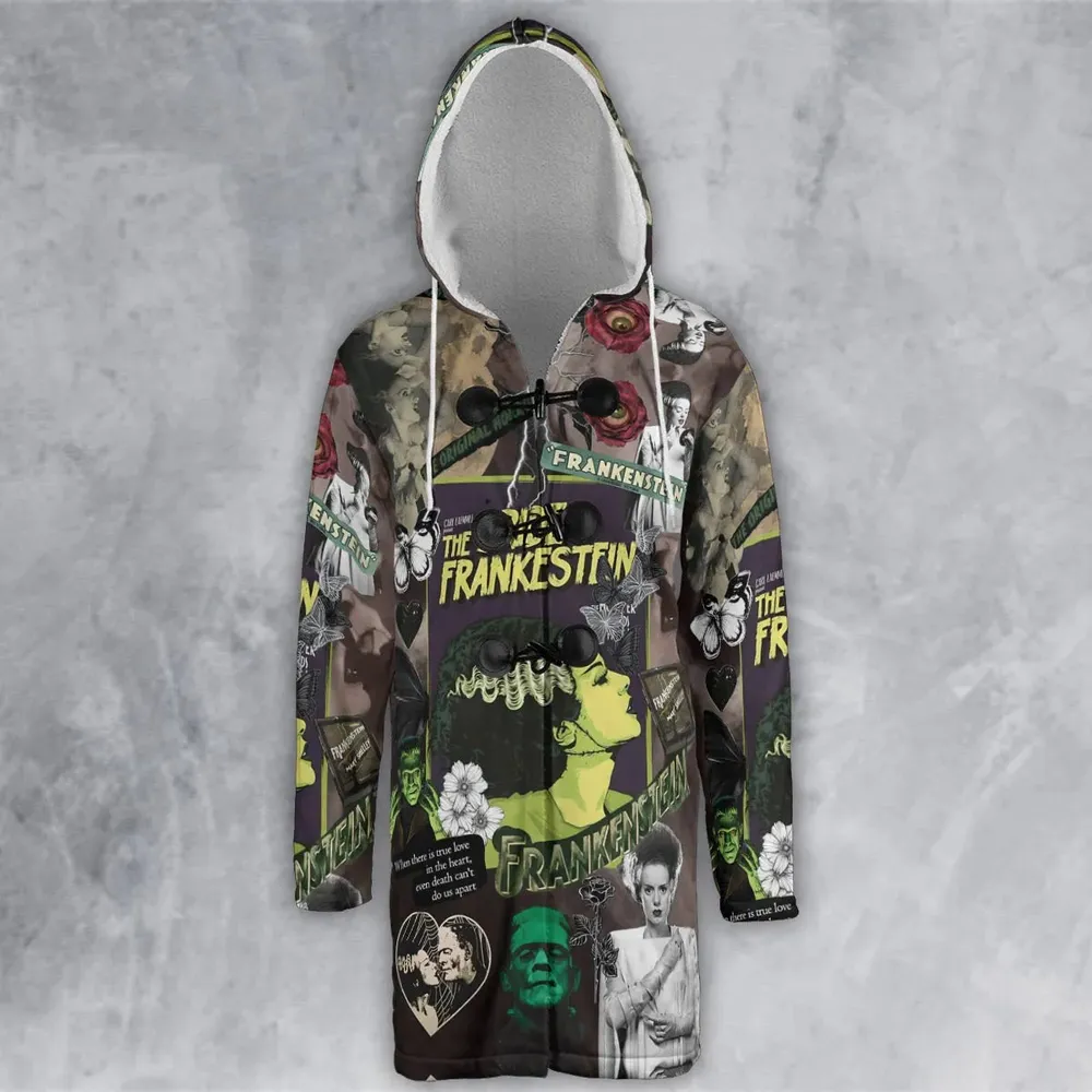 Vintage Bride Of Frankenstein Hooded Cloak Coat - 2