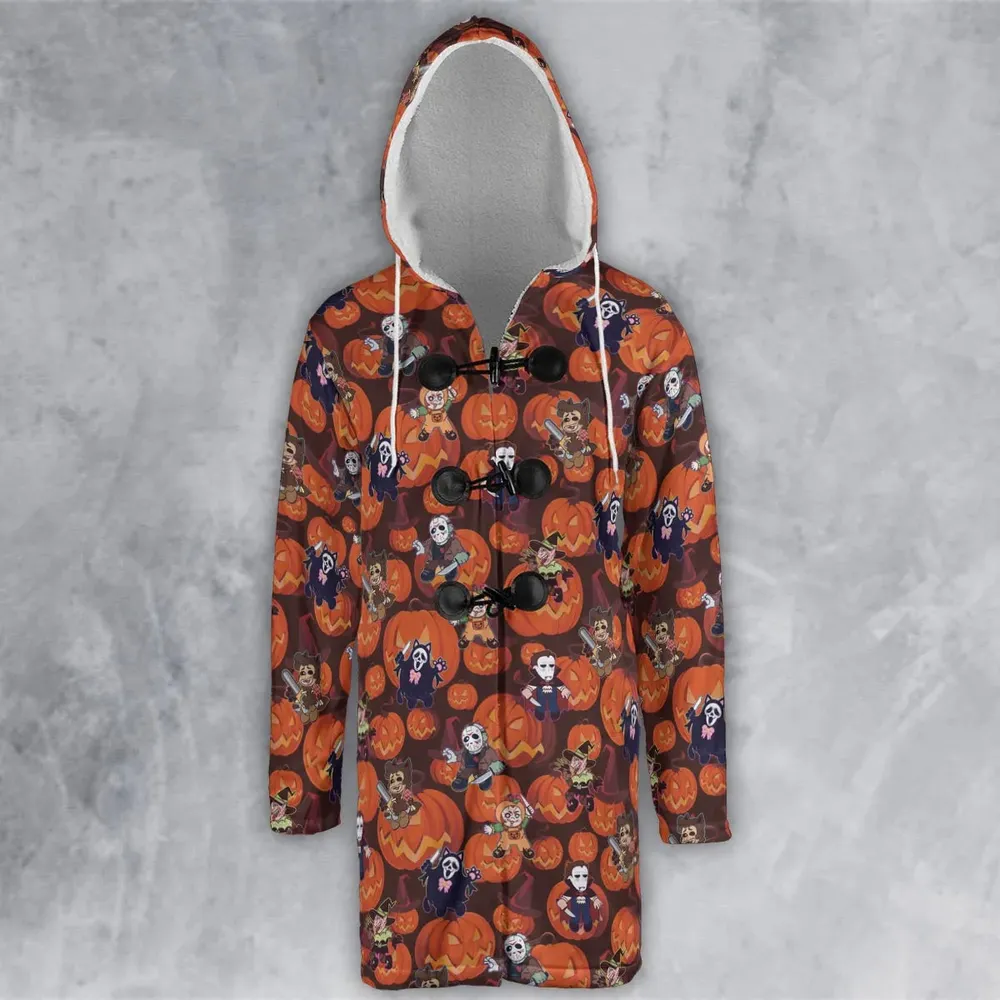 Halloween Slasher Hooded Cloak Coat - 2