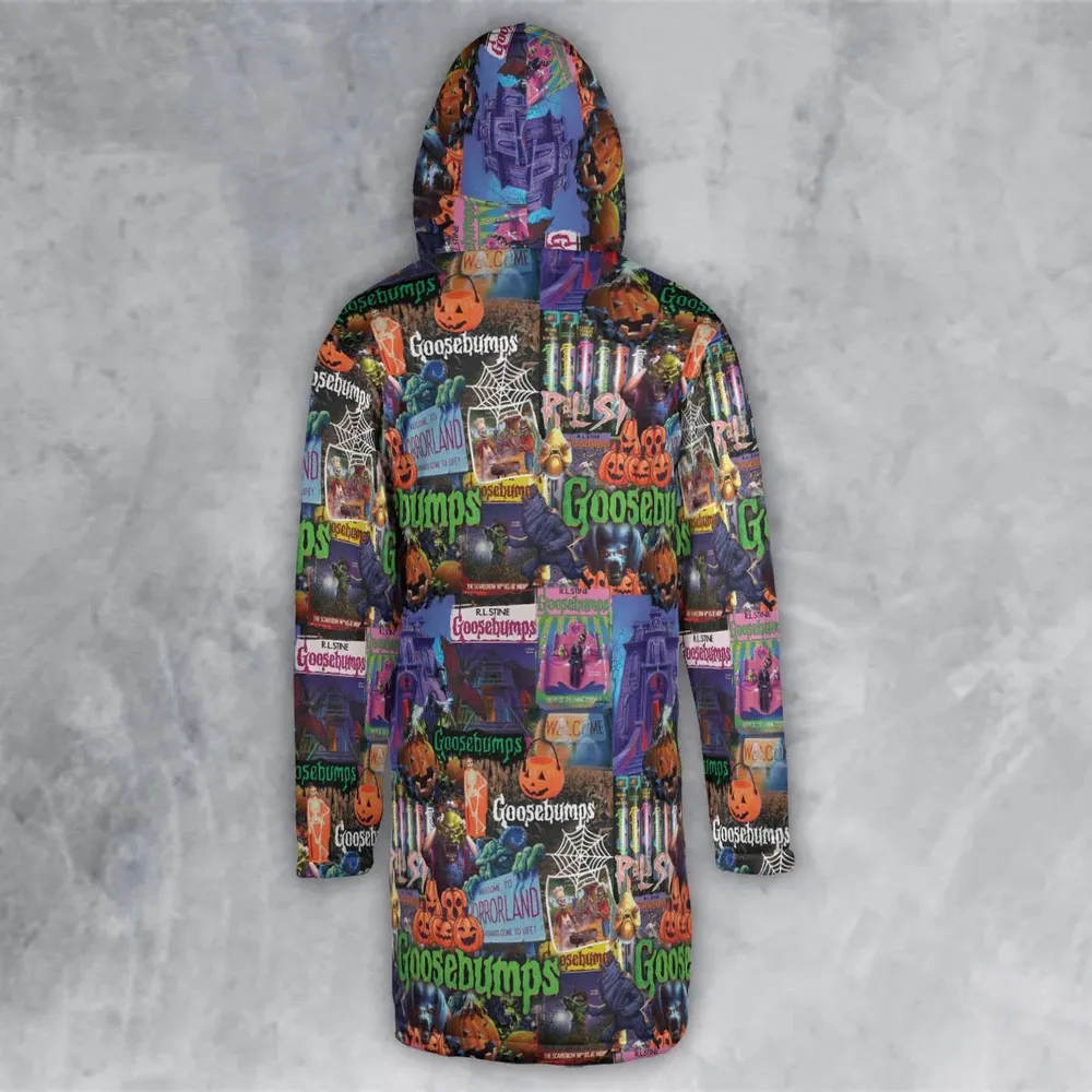 Goosebumps Pattern Hooded Cloak Coat - 3